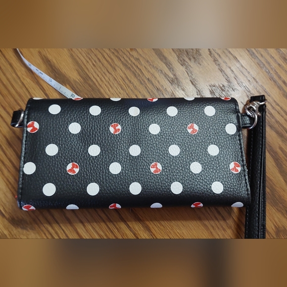 Like New! Disney Parks Black Minnie Mouse Dots Satchel and Wallet Set - Picture 13 of 13